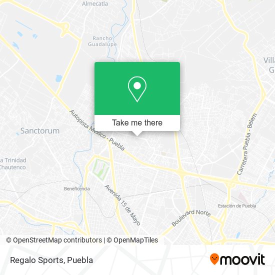 Regalo Sports map