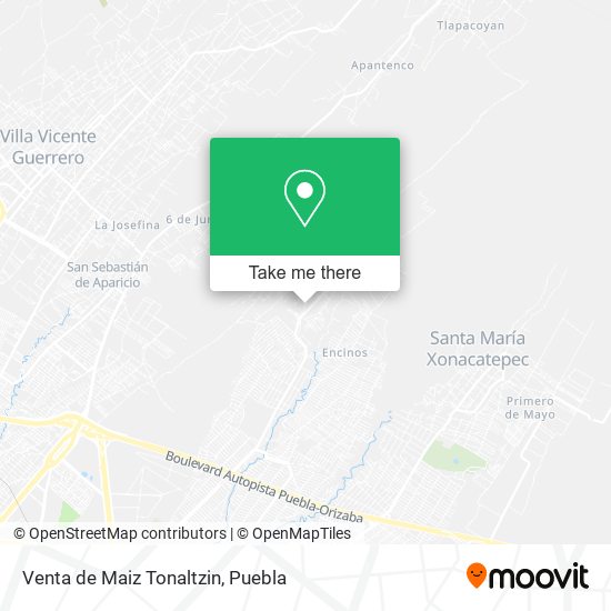 Venta de Maiz Tonaltzin map