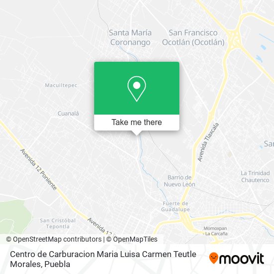 Mapa de Centro de Carburacion Maria Luisa Carmen Teutle Morales