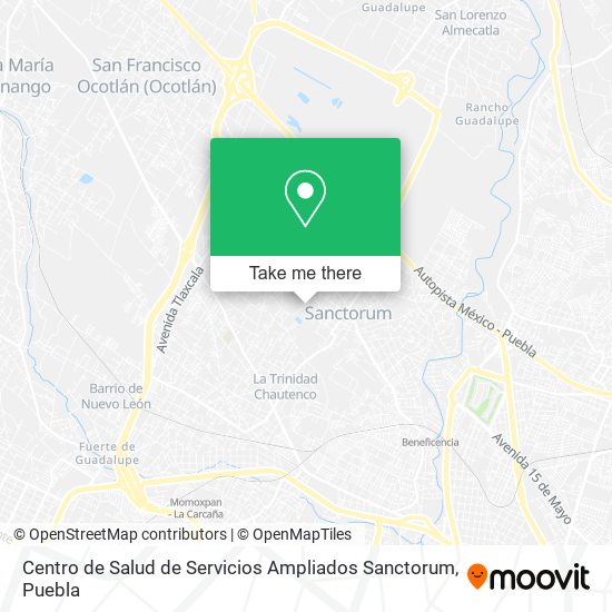 Centro de Salud de Servicios Ampliados Sanctorum map