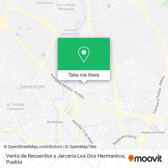 Venta de Recuerdos y Jarceria Los Dos Hermanitos map