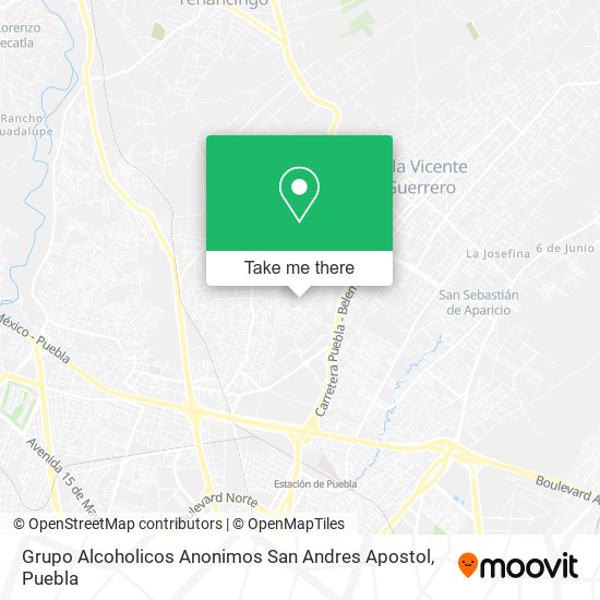 Grupo Alcoholicos Anonimos San Andres Apostol map