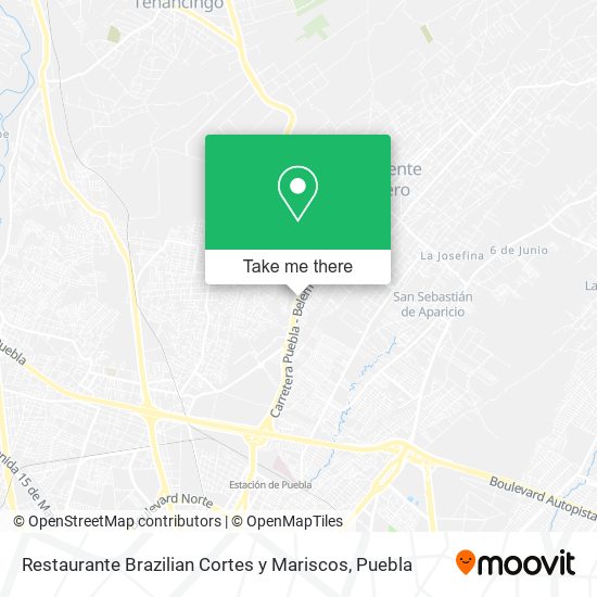 Mapa de Restaurante Brazilian Cortes y Mariscos