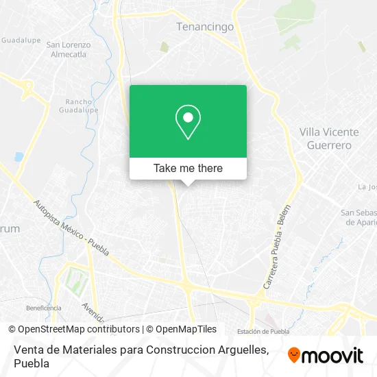 Mapa de Venta de Materiales para Construccion Arguelles