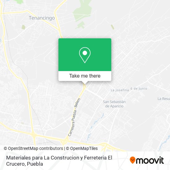 Materiales para La Construcion y Ferreteria El Crucero map