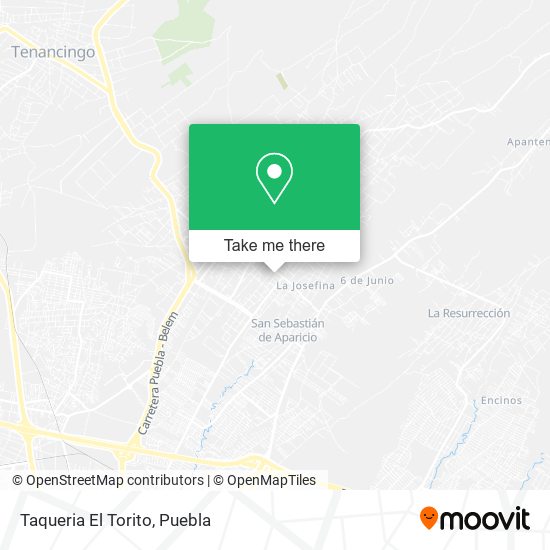 Mapa de Taqueria El Torito
