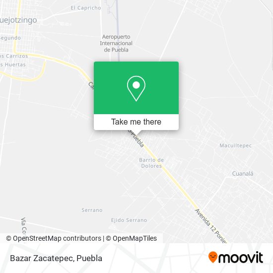 Bazar Zacatepec map