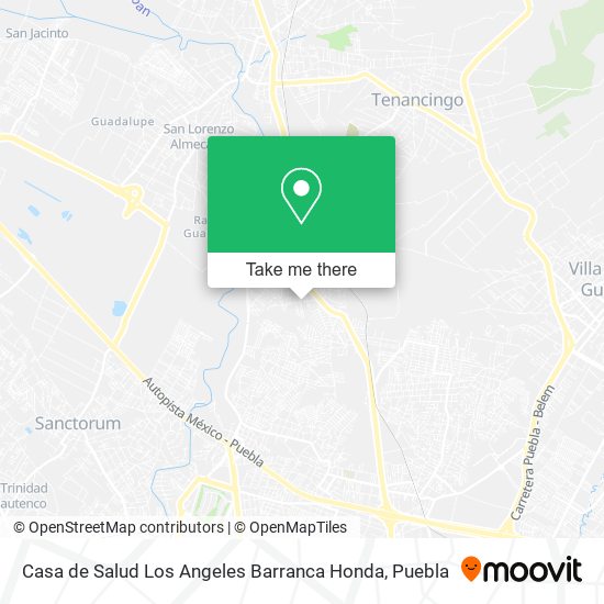 Mapa de Casa de Salud Los Angeles Barranca Honda