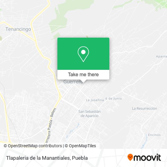 Tlapaleria de la Manantiales map