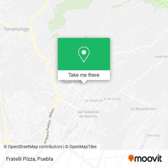 Mapa de Fratelli Pizza