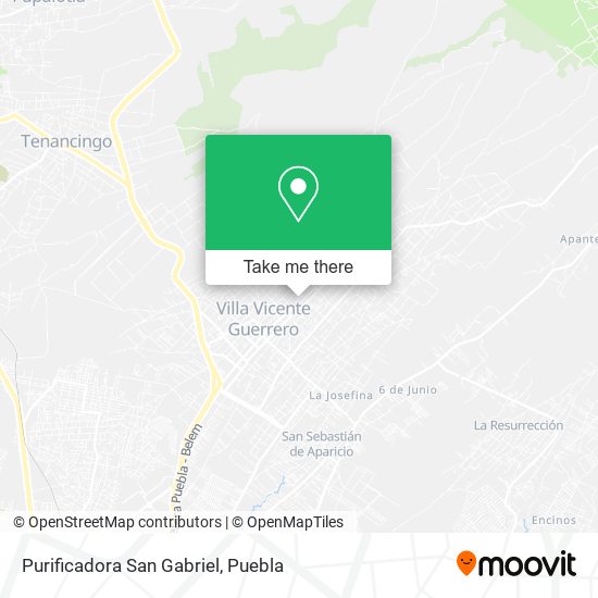 Purificadora San Gabriel map
