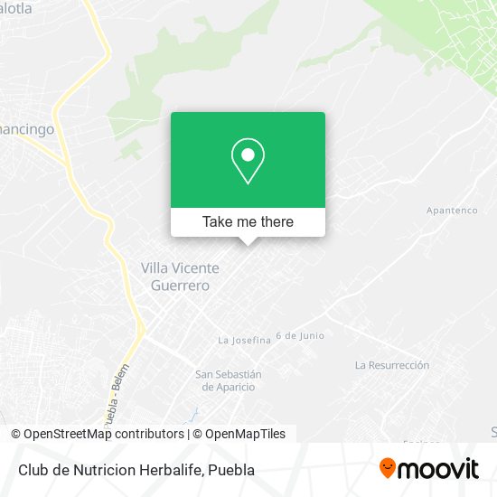 Mapa de Club de Nutricion Herbalife