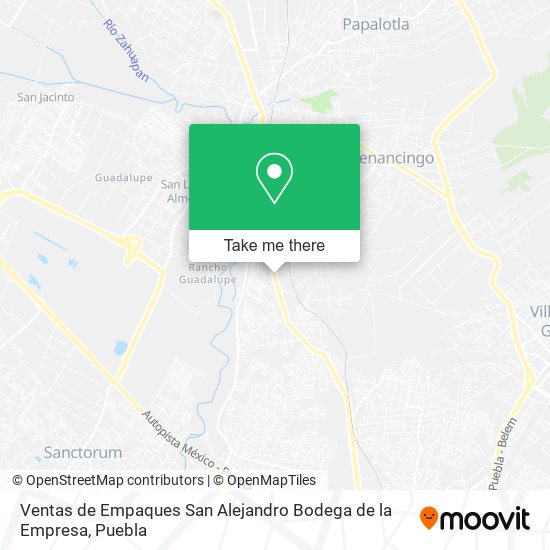 Mapa de Ventas de Empaques San Alejandro Bodega de la Empresa