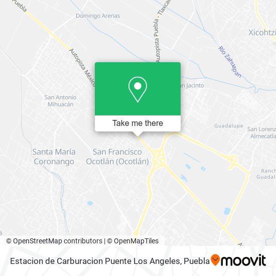 Estacion de Carburacion Puente Los Angeles map
