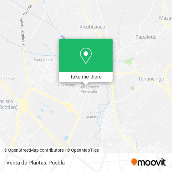 Venta de Plantas map