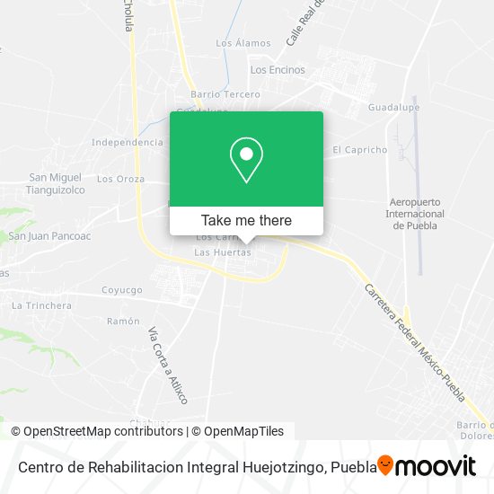 Centro de Rehabilitacion Integral Huejotzingo map
