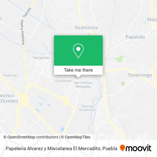 Mapa de Papeleria Alvarez y Miscelanea El Mercadito