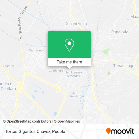 Tortas Gigantes Chavez map