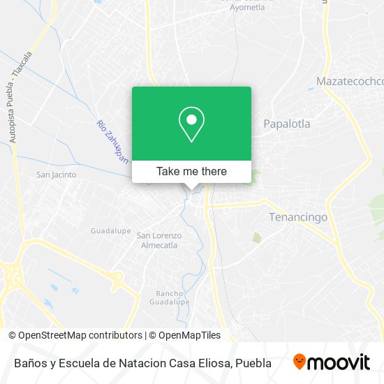 Baños y Escuela de Natacion Casa Eliosa map