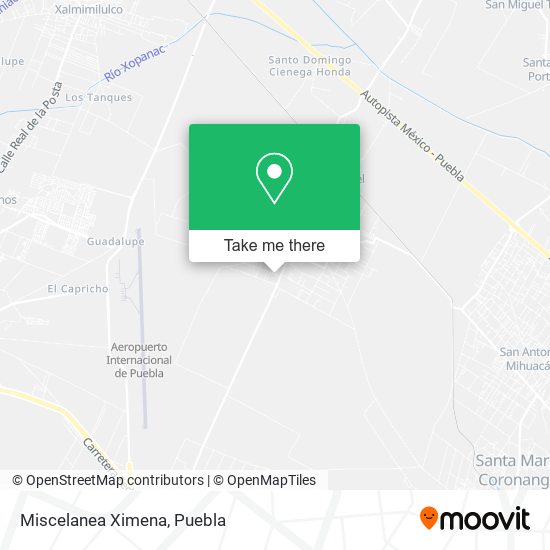 Mapa de Miscelanea Ximena
