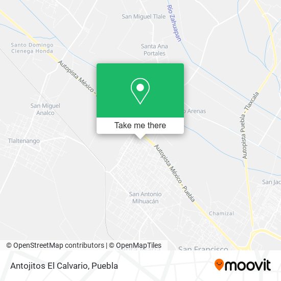 Mapa de Antojitos El Calvario
