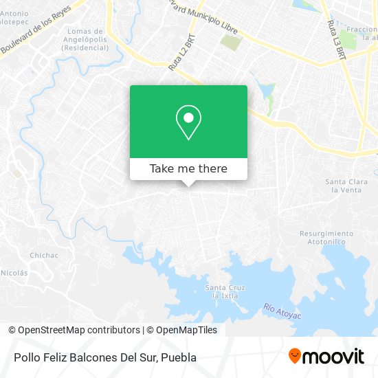 Mapa de Pollo Feliz Balcones Del Sur