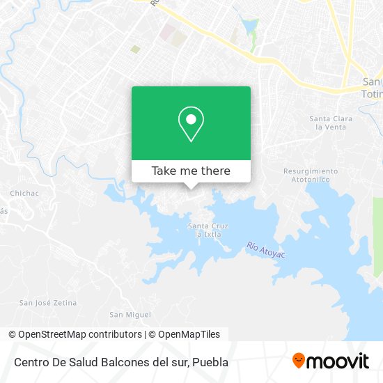 Mapa de Centro De Salud Balcones del sur