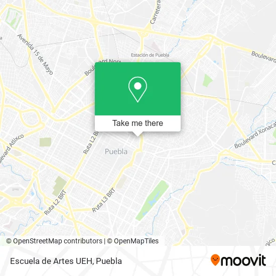 Mapa de Escuela de Artes UEH