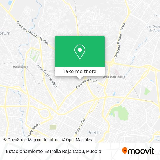 Estacionamiento Estrella Roja Capu map