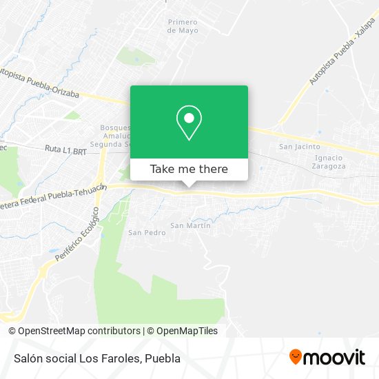 Mapa de Salón social Los Faroles