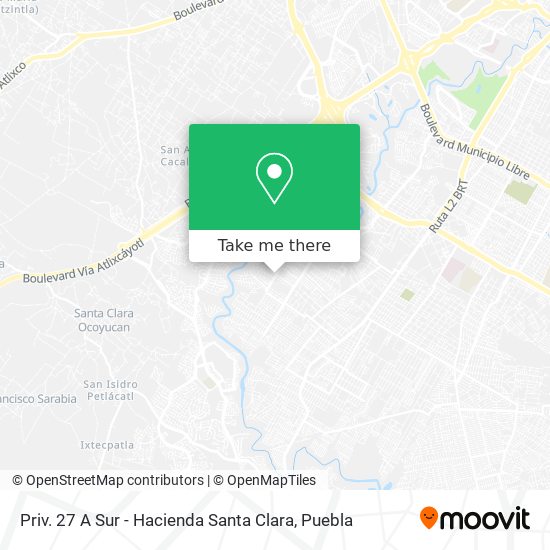 Mapa de Priv. 27 A Sur - Hacienda Santa Clara
