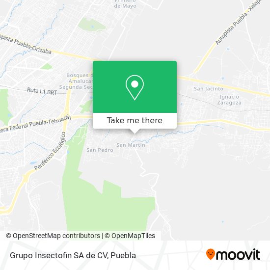 Grupo Insectofin SA de CV map