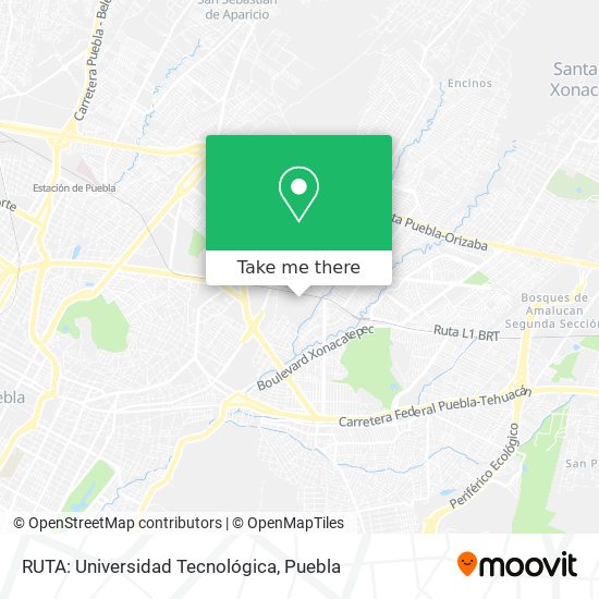 RUTA:  Universidad Tecnológica map