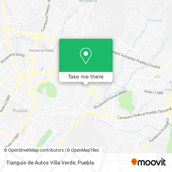 Tianguis de Autos Villa Verde map