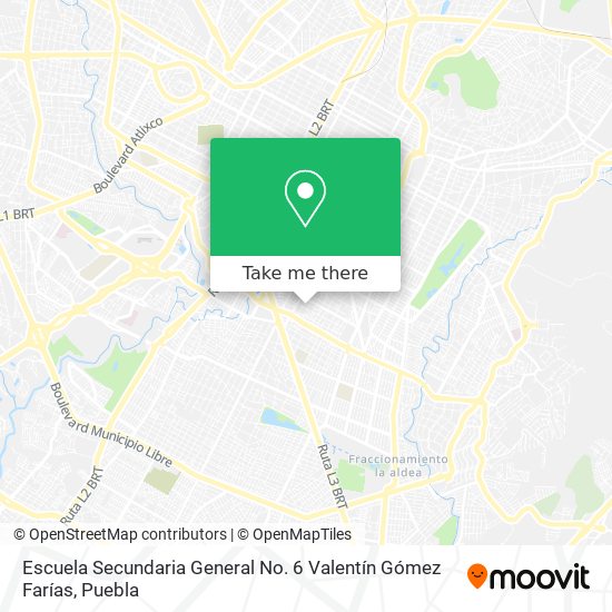 Escuela Secundaria General No. 6 Valentín Gómez Farías map