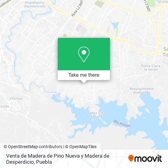 Venta de Madera de Pino Nueva y Madera de Desperdicio map