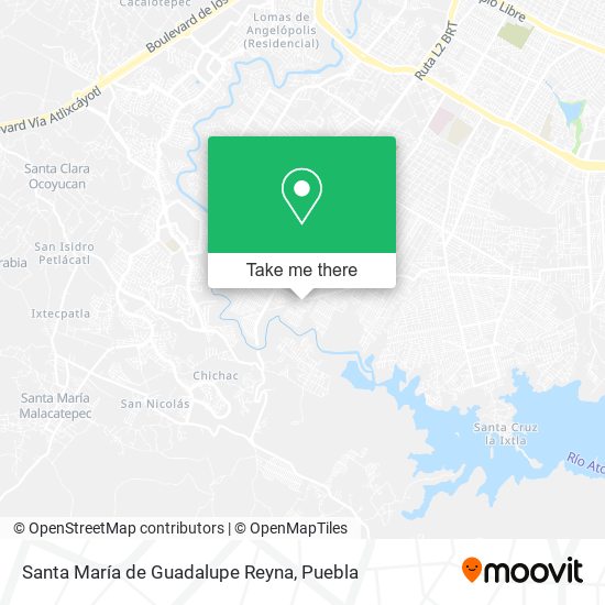 Mapa de Santa María de Guadalupe Reyna