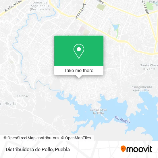 Distribuidora de Pollo map