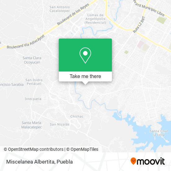 Mapa de Miscelanea Albertita