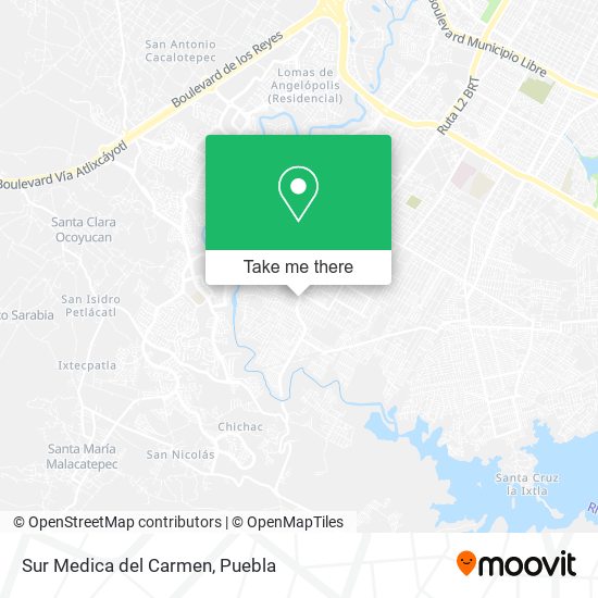 Mapa de Sur Medica del Carmen