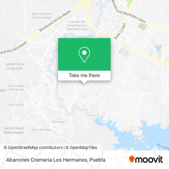 Mapa de Abarrotes Cremeria Los Hermanos
