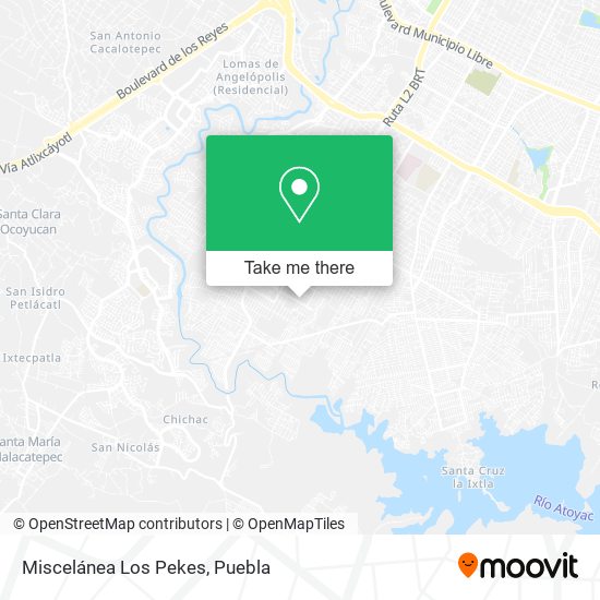 Miscelánea Los Pekes map