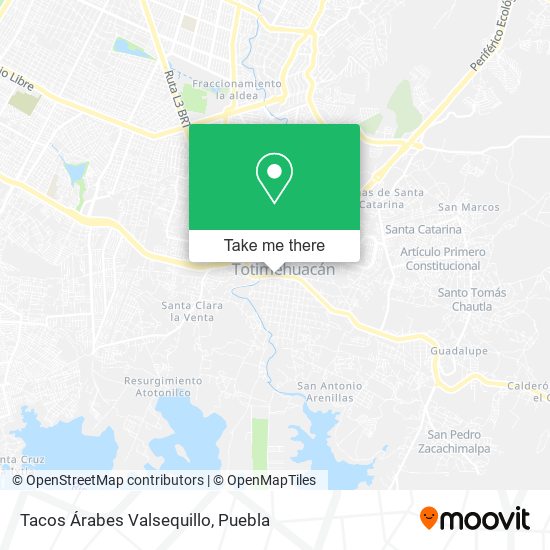 Mapa de Tacos Árabes Valsequillo