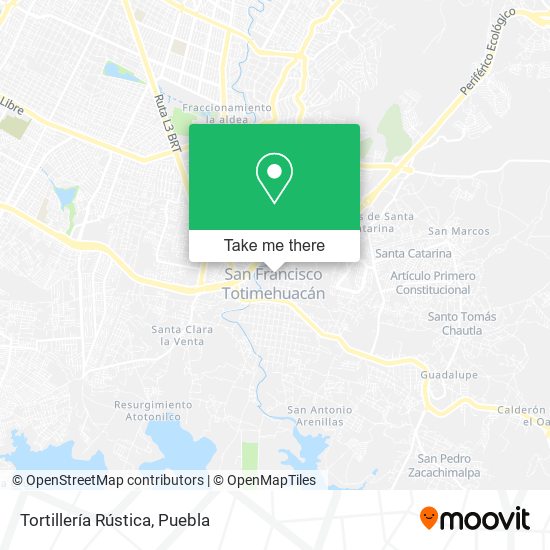 Mapa de Tortillería Rústica