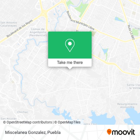 Mapa de Miscelanea Gonzalez