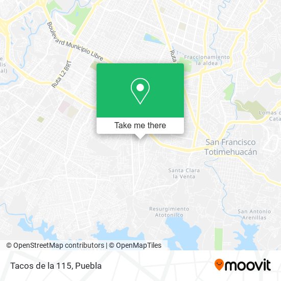 Mapa de Tacos de la 115