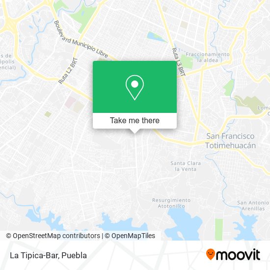 Mapa de La Tipica-Bar