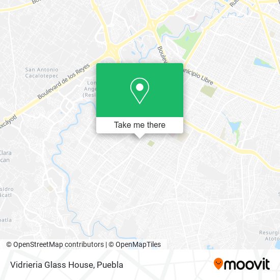 Mapa de Vidrieria Glass House