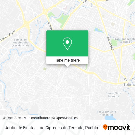 Jardin de Fiestas Los Cipreses de Teresita map
