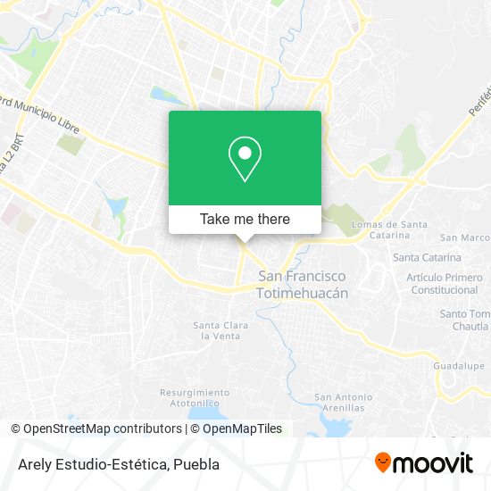 Arely Estudio-Estética map